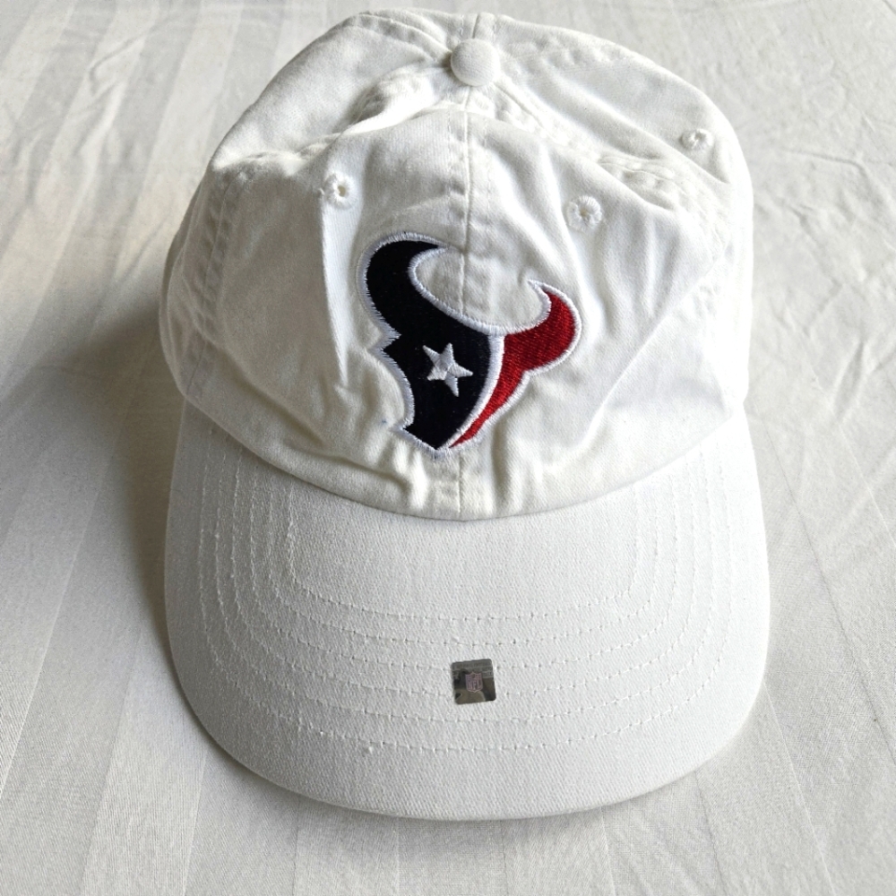 Houston Texans Logo NFL Blue Red & White StrapBack Hat Fitted Baseball Cap